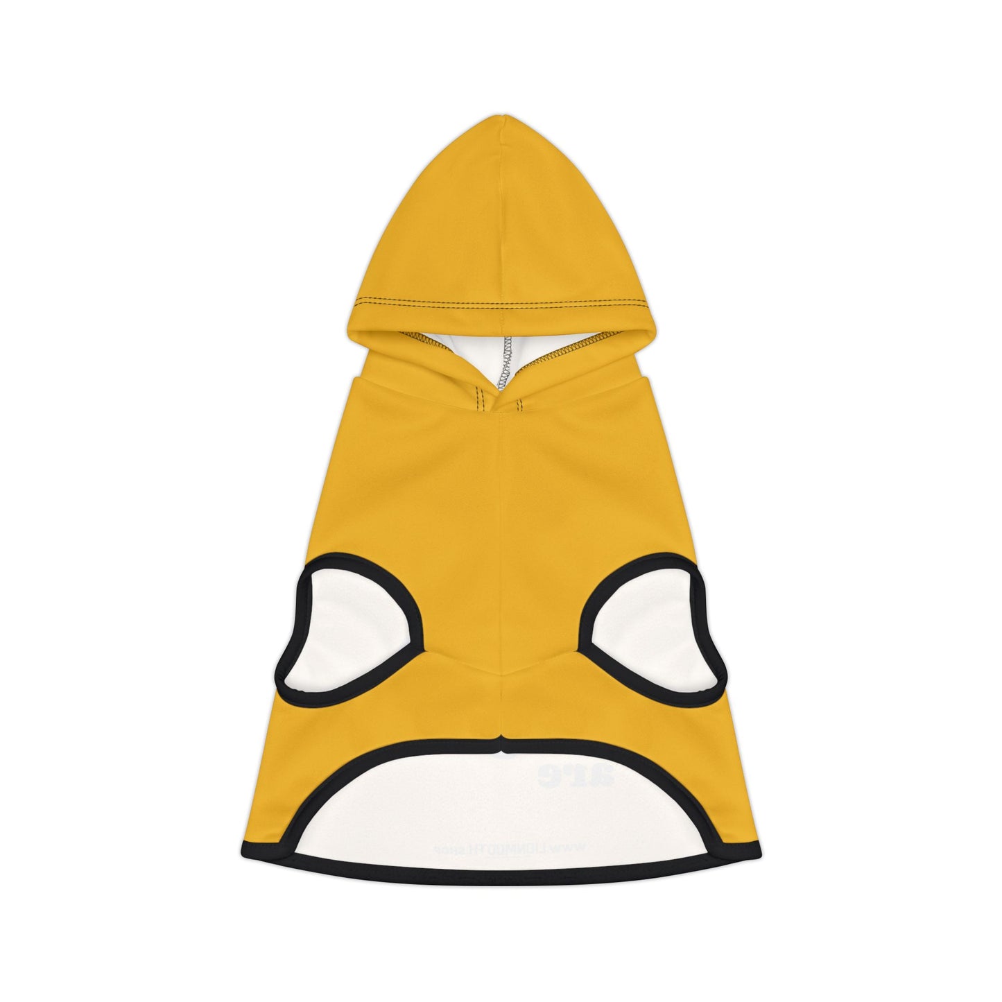 Cozy Pet Hoodie for Trendy Dogs & Cats in Yellow - in Black Font and White Font