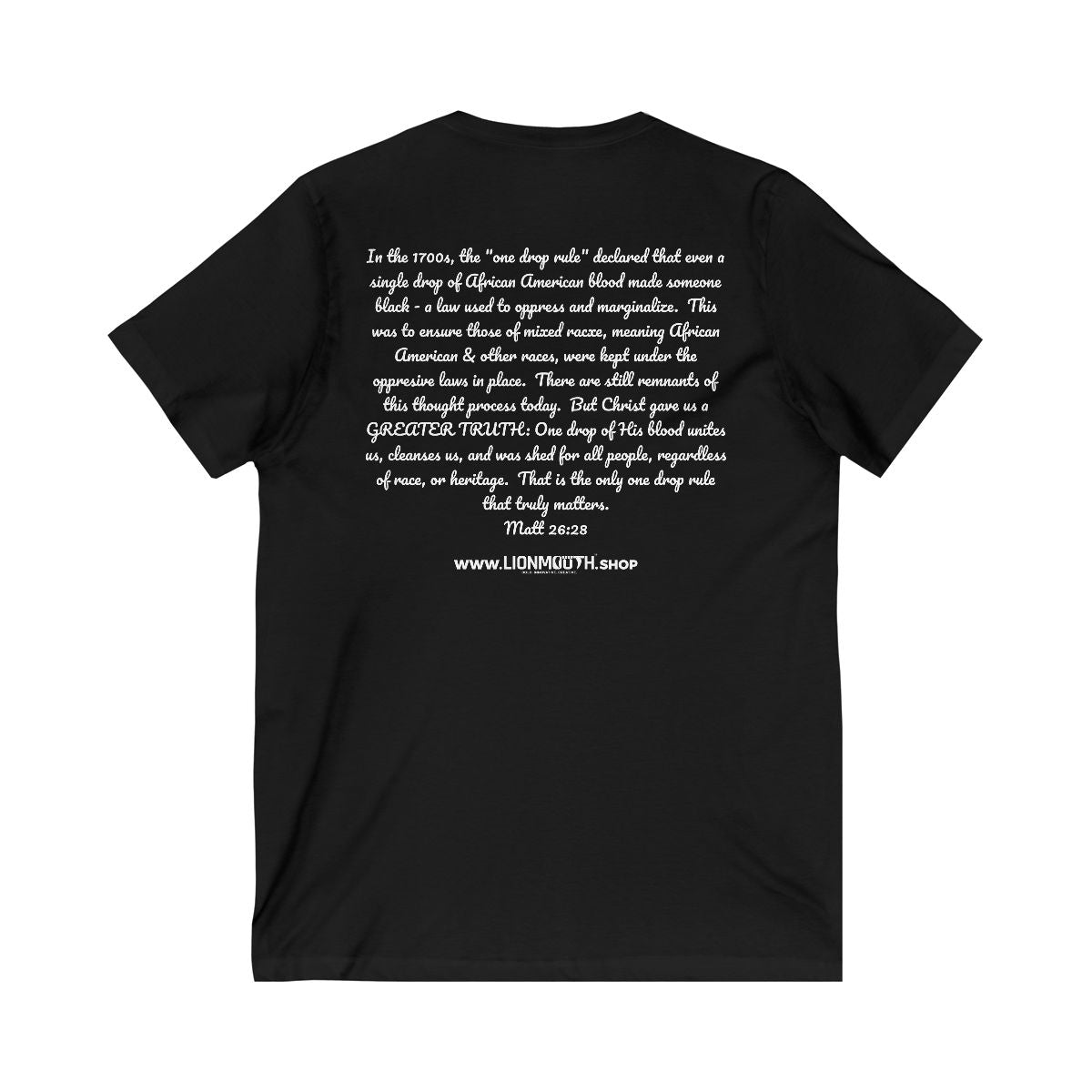 One Drop Unisex Jersey Short Sleeve V-Neck Tee