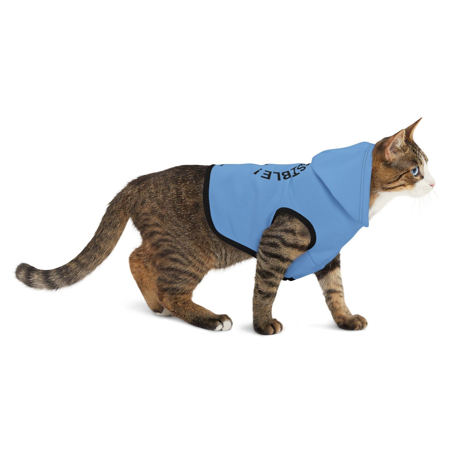 Cozy Pet Hoodie for Trendy Dogs & Cats in Blue - in Black Font and White Font