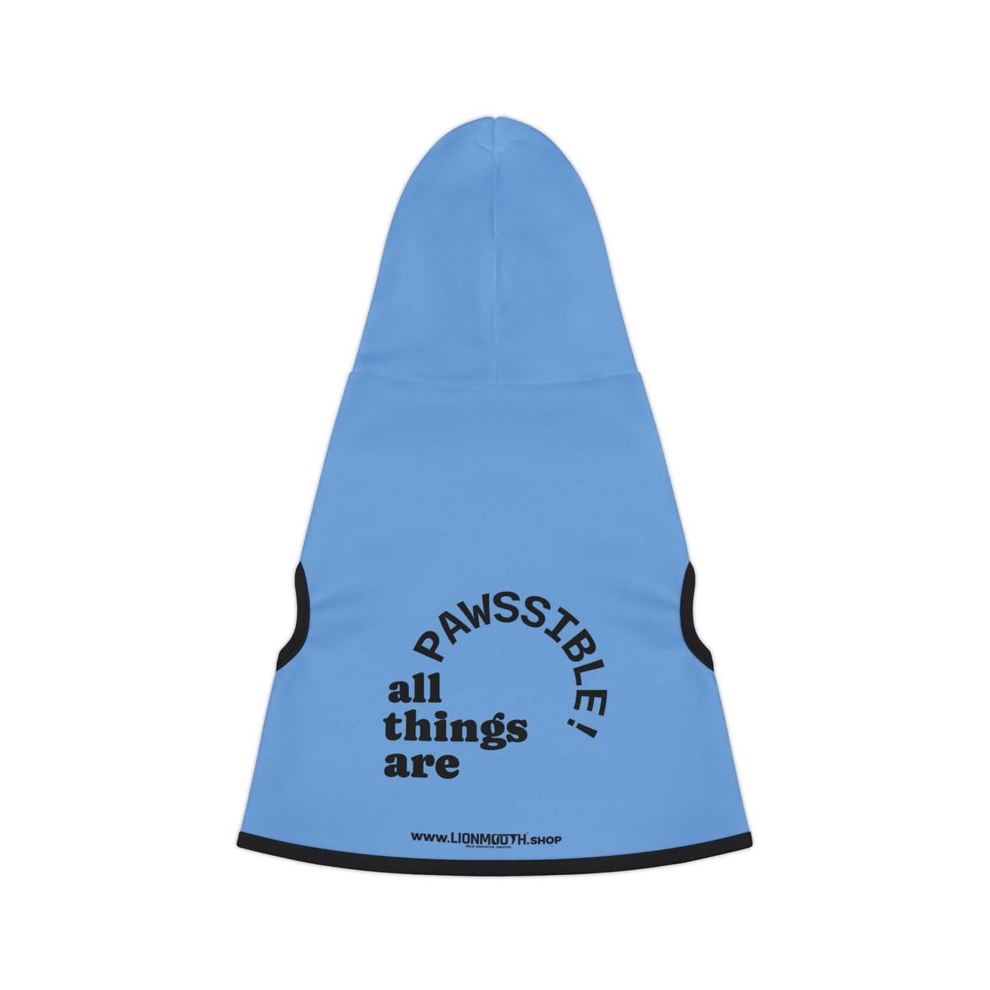 Cozy Pet Hoodie for Trendy Dogs & Cats in Blue -  in Black Font and White Font