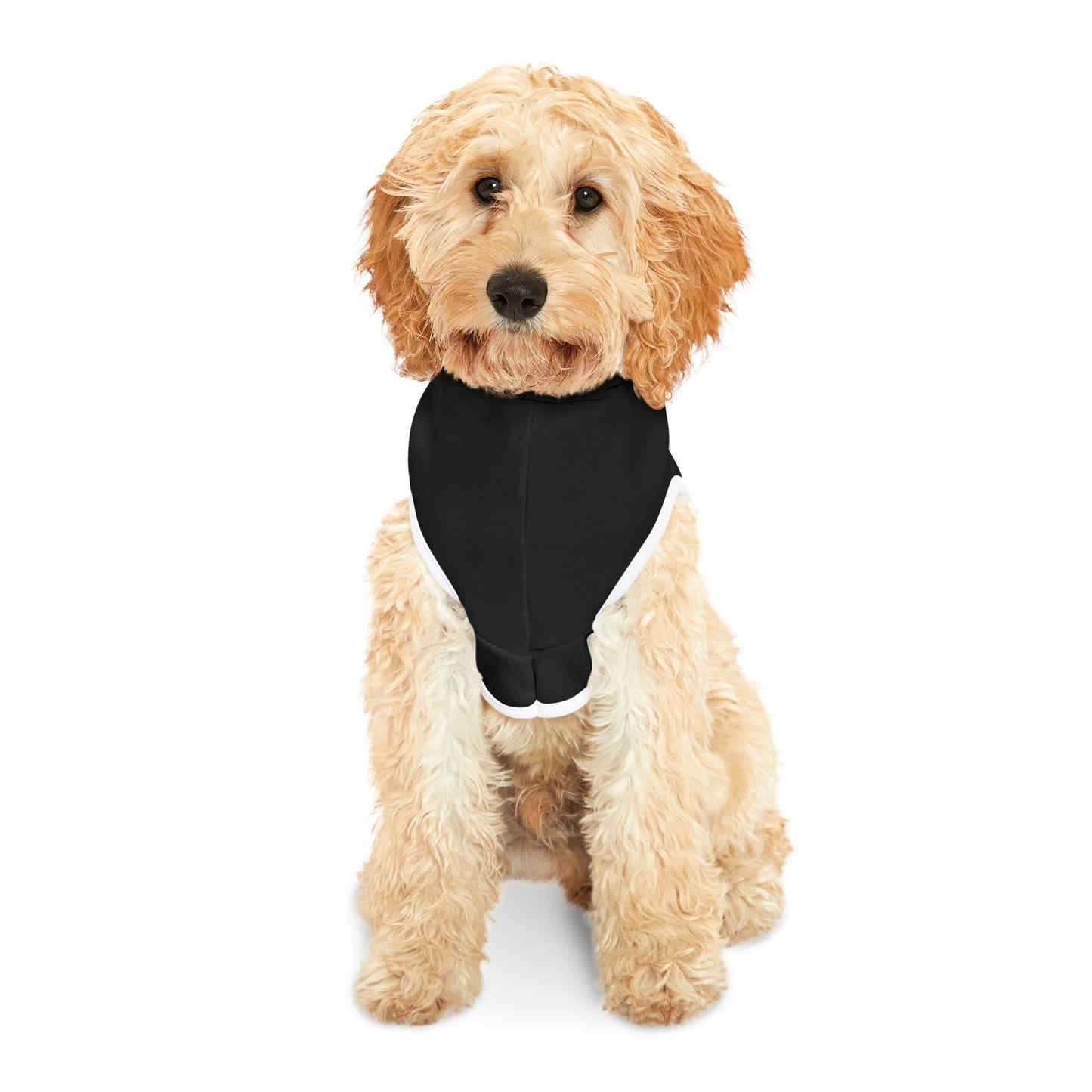 Cozy Pet Hoodie for Trendy Dogs & Cats in Black and White -  in Black Font and White Font