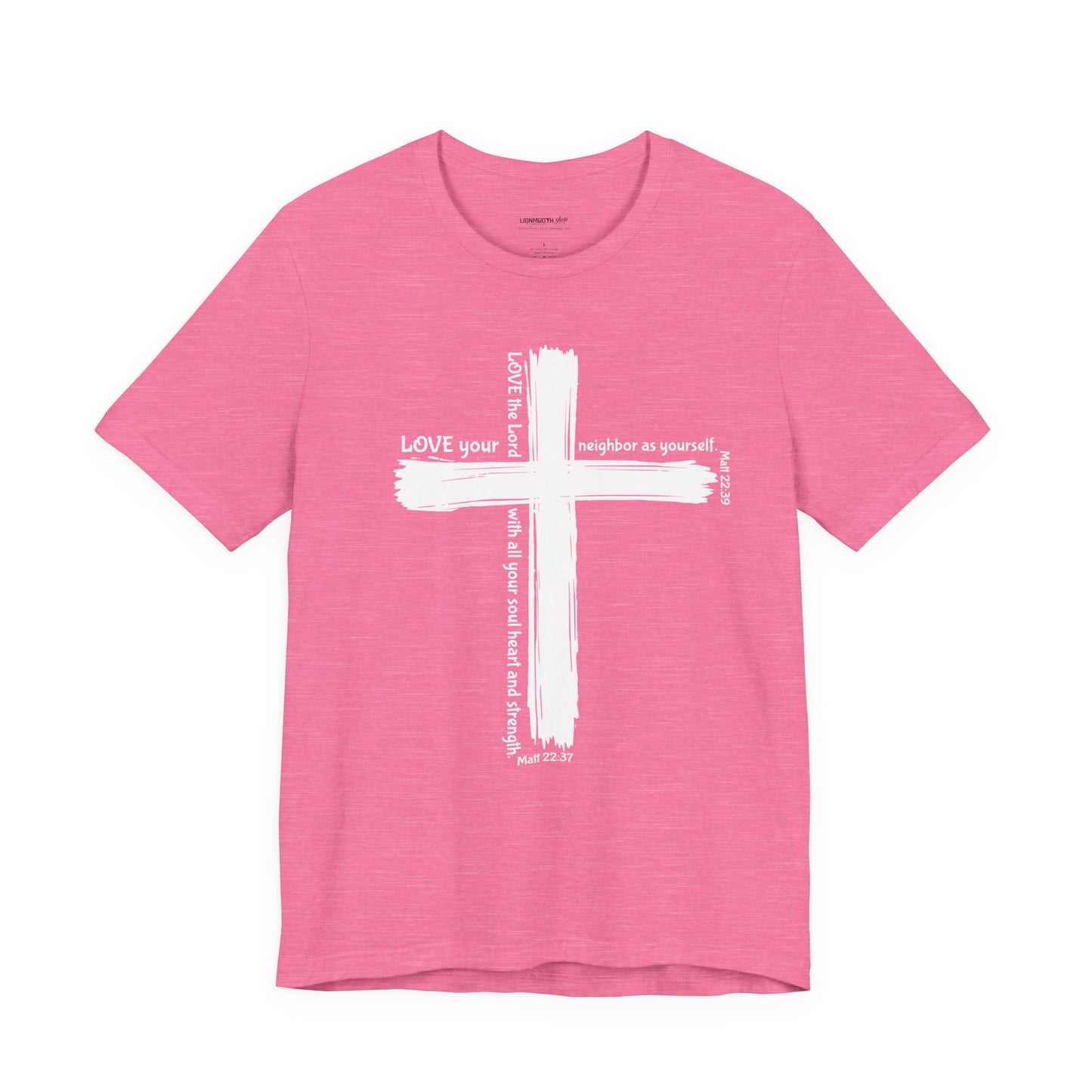 White Cross Love Message Tee
