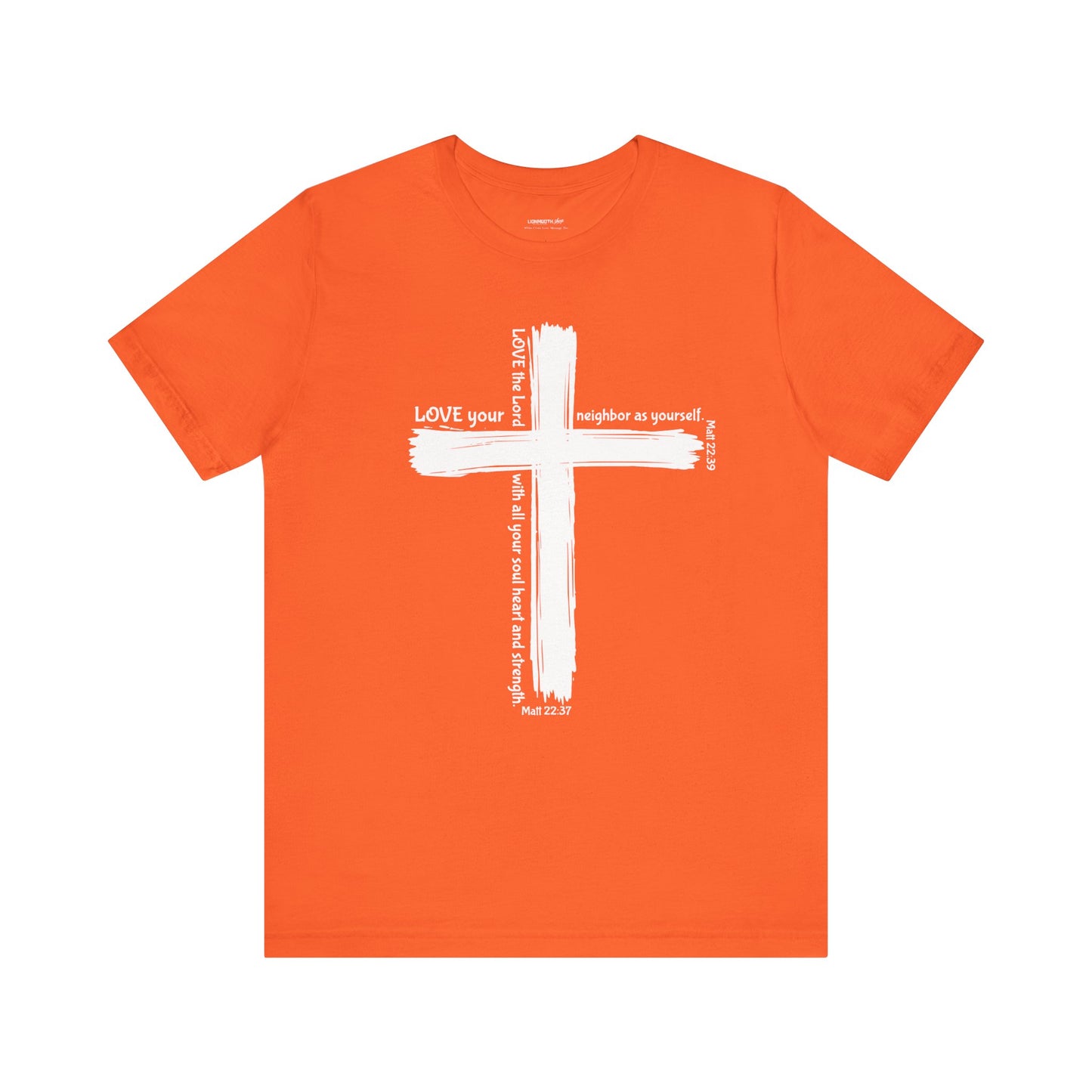 White Cross Love Message Tee