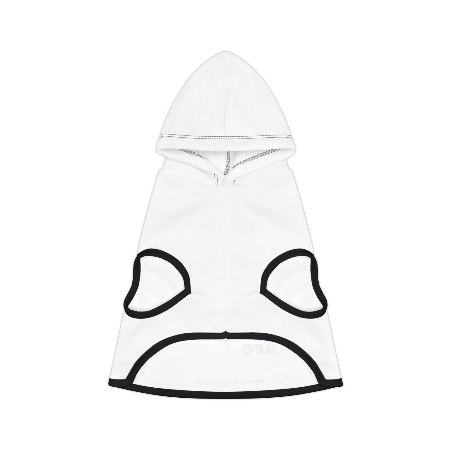 Cozy Pet Hoodie for Trendy Dogs & Cats in Black and White -  in Black Font and White Font