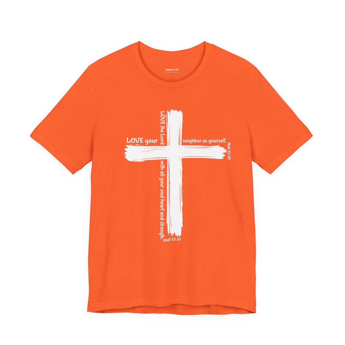 White Cross Love Message Tee