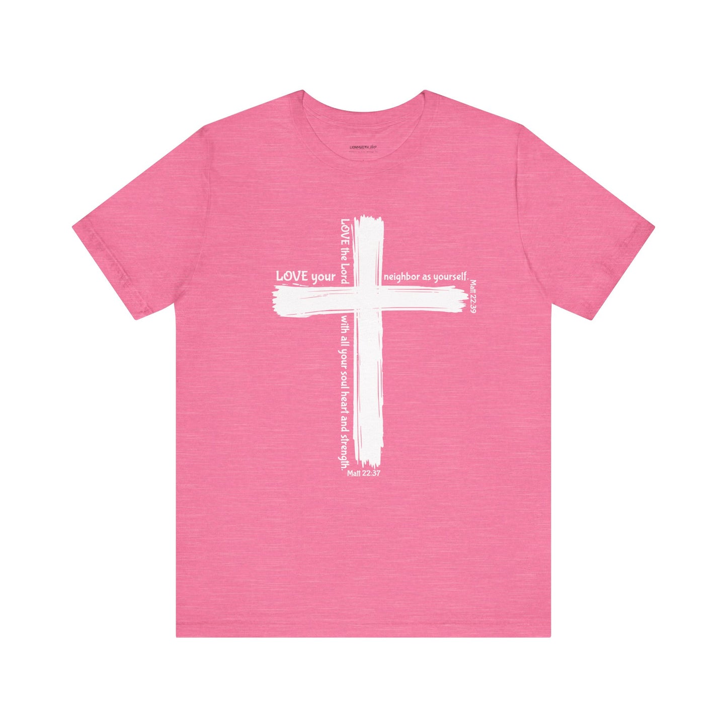 White Cross Love Message Tee