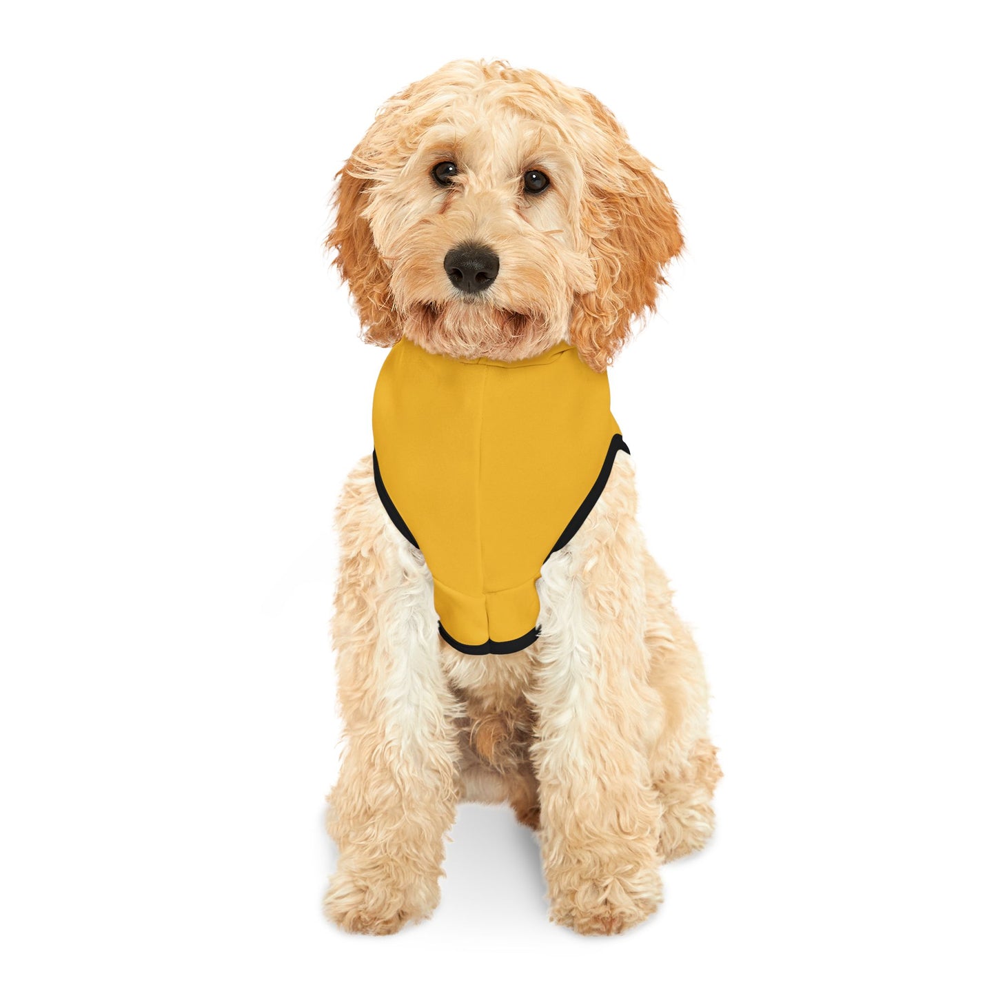 Cozy Pet Hoodie for Trendy Dogs & Cats in Yellow - in Black Font and White Font