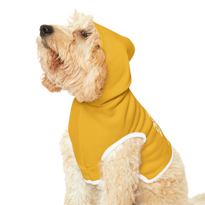 Cozy Pet Hoodie for Trendy Dogs & Cats in Yellow - in Black Font and White Font